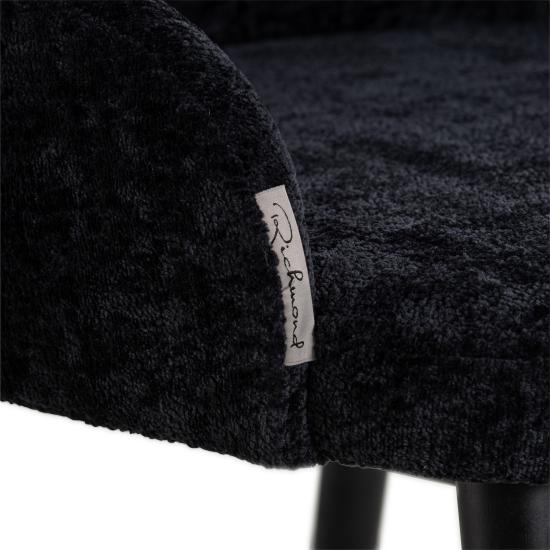 Twiggy black chenille - moderner Stuhl